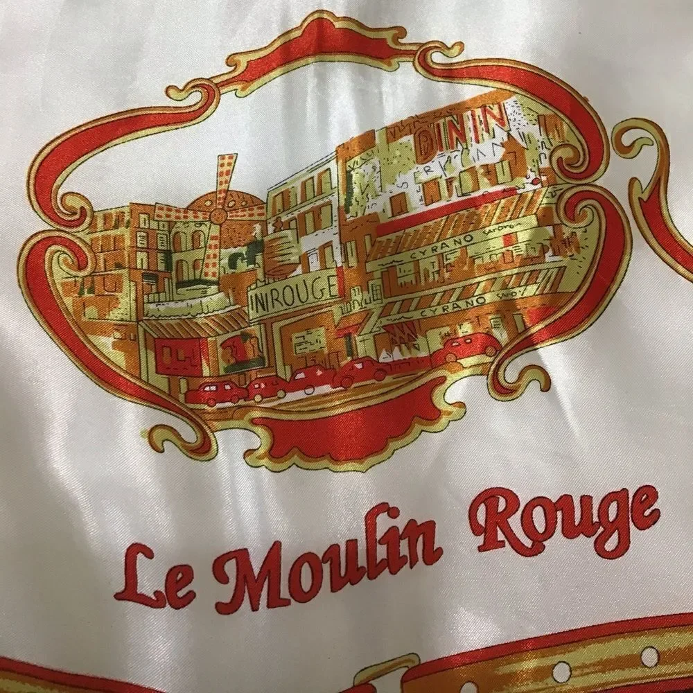 Vintage J. Micro Sancho Souvenir de Paris Scarf